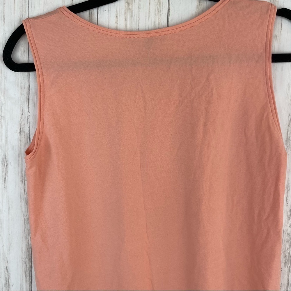 Eileen Fisher 100% silk peach tank - Picture 5 of 5